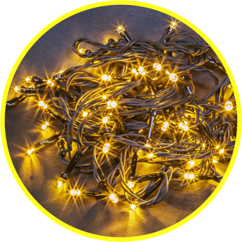 Гирлянда новогодняя светодиодная NAVIGATOR NGF-S01-100WW-10-11.5m-230-C8-G-IP20