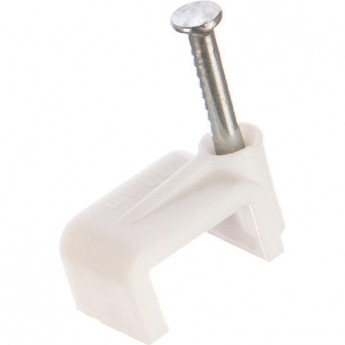 Крепежная скоба NAVIGATOR прямая d10 с гвоздем NCS-10-50, 50 шт