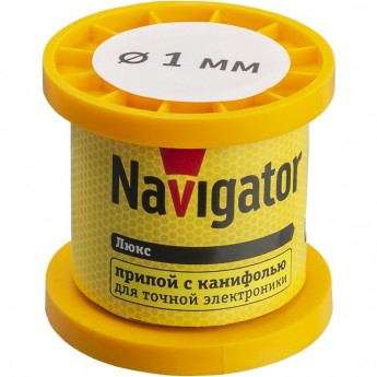 Припой с канифолью NAVIGATOR NEM-Pos02-61K-1-K100 (POS-61, KATYSHKA, 1 MM, 100 GR)