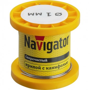 Припой с канифолью NAVIGATOR NEM-Pos02-63K-1-K50 (POS-63, KATYSHKA, 1 MM, 50 GR)